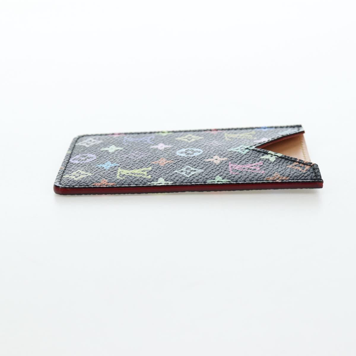 LOUIS VUITTON Monogram Multicolor Etui Hand Mirror Black M92651 LV Auth 192603M