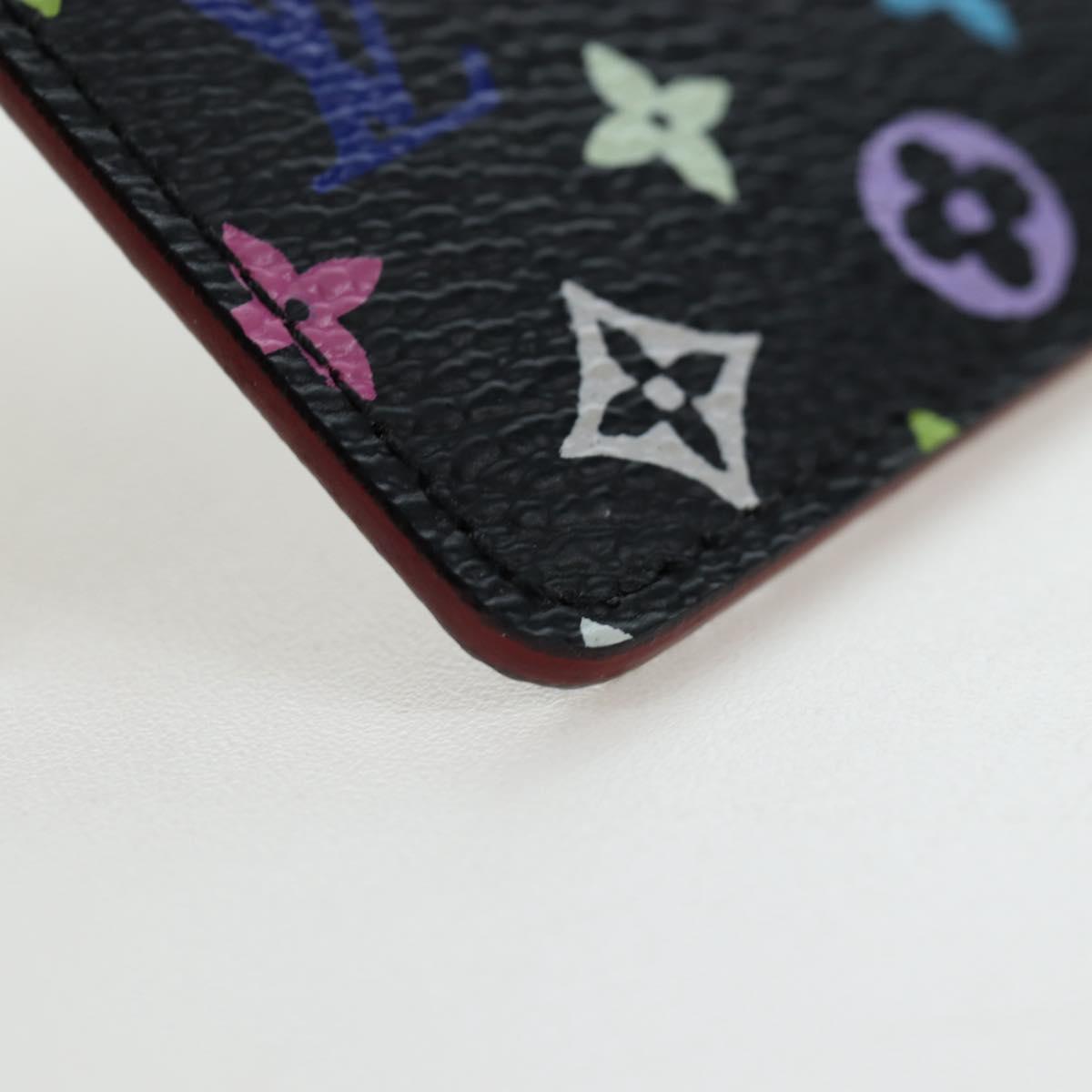 LOUIS VUITTON Monogram Multicolor Etui Hand Mirror Black M92651 LV Auth 192603M