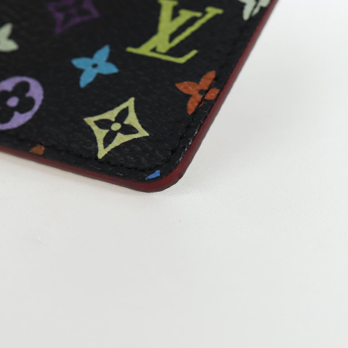 LOUIS VUITTON Monogram Multicolor Etui Hand Mirror Black M92651 LV Auth 192603M