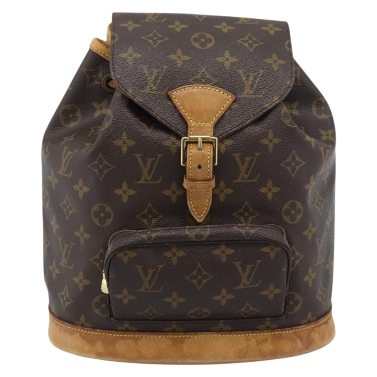 LOUIS VUITTON Monogram Montsouris MM Backpack M51136 LV Auth 192611