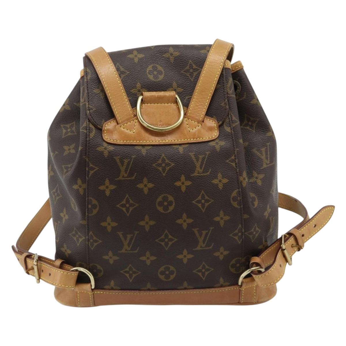 LOUIS VUITTON Monogram Montsouris MM Backpack M51136 LV Auth 192611