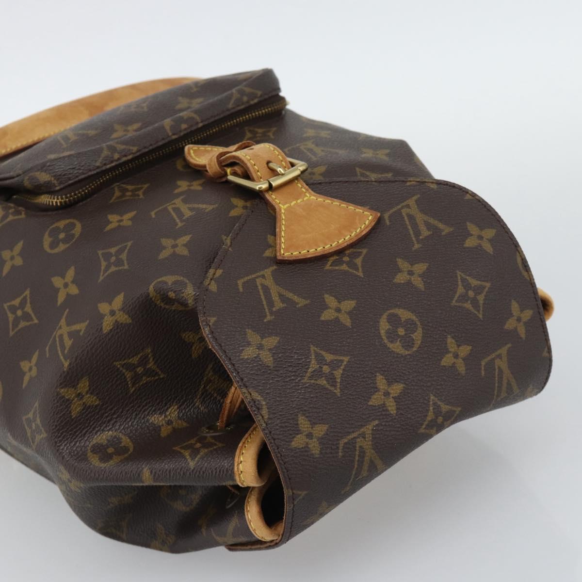 LOUIS VUITTON Monogram Montsouris MM Backpack M51136 LV Auth 192611