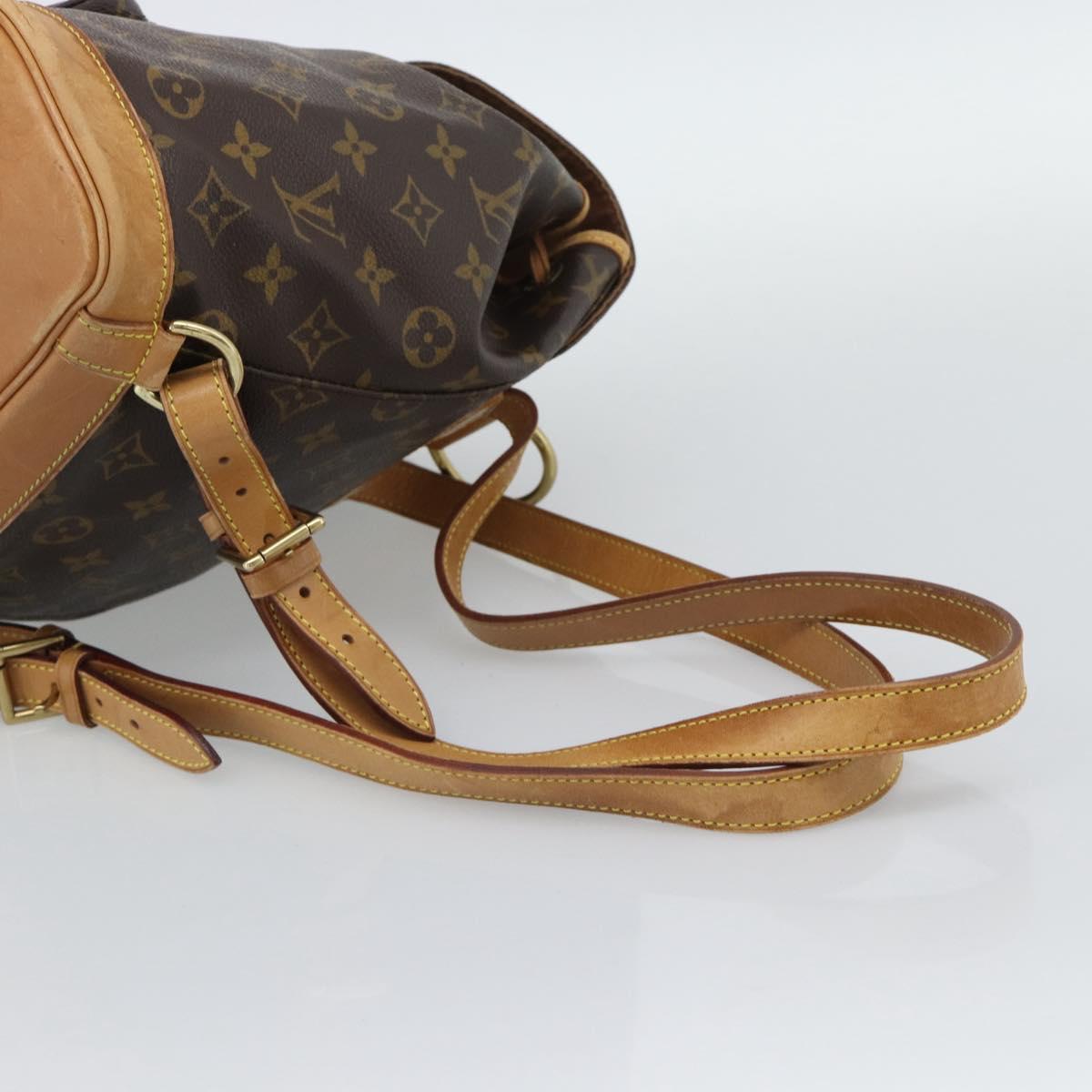 LOUIS VUITTON Monogram Montsouris MM Backpack M51136 LV Auth 192611