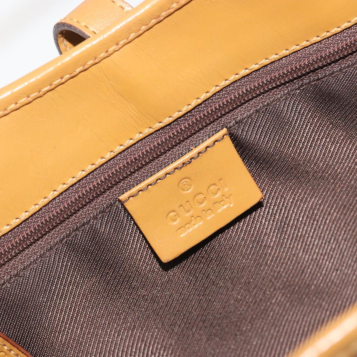 GUCCI GG Canvas Jackie Hand Bag Beige Gold 002 1068 Auth 192618A