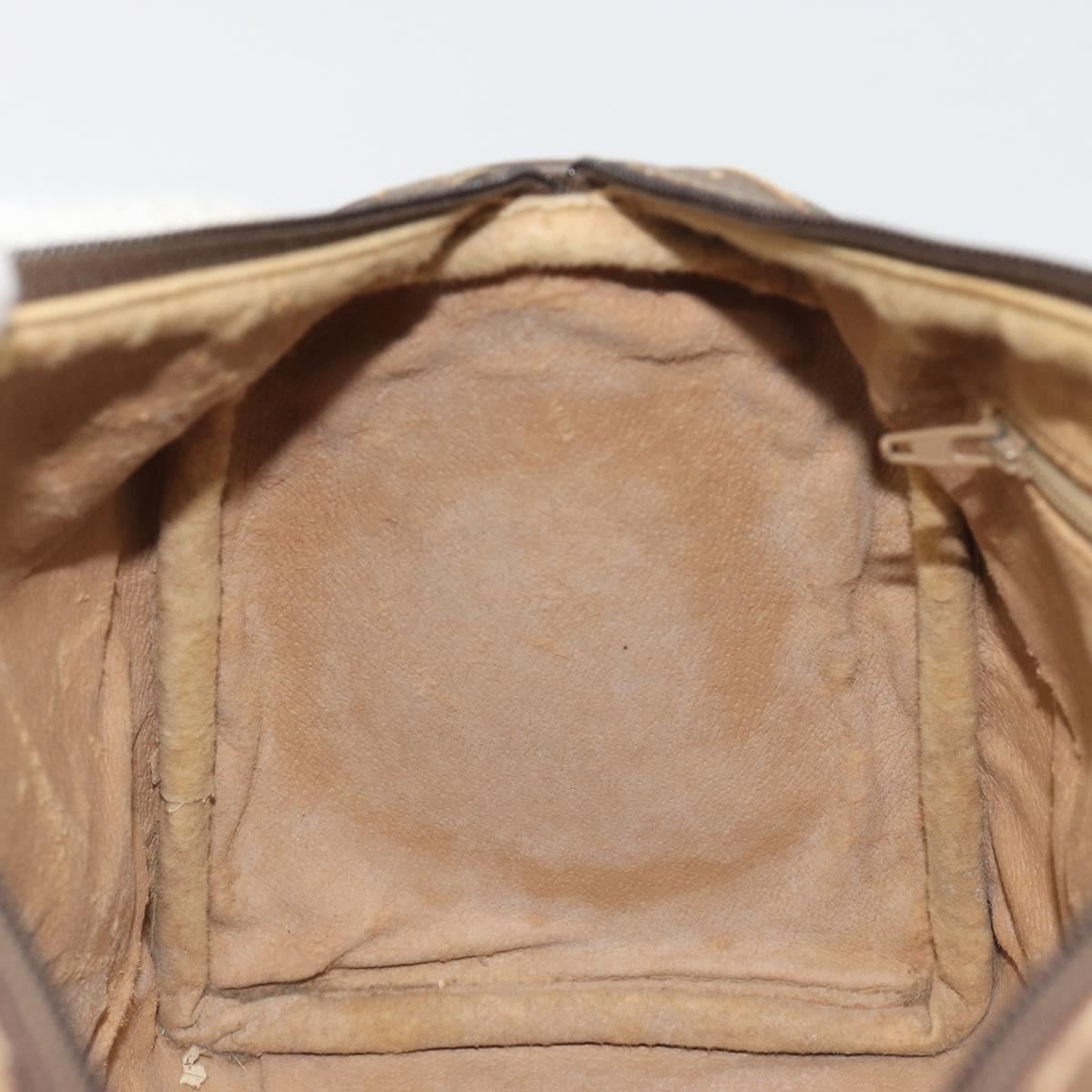 GUCCI GG Supreme Web Sherry Line Hand Bag PVC Beige Gold 98 02 007 Auth 192627