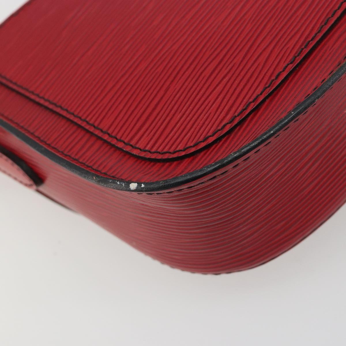 LOUIS VUITTON Epi Saint Cloud PM Shoulder Bag Red M52217 LV Auth 192629