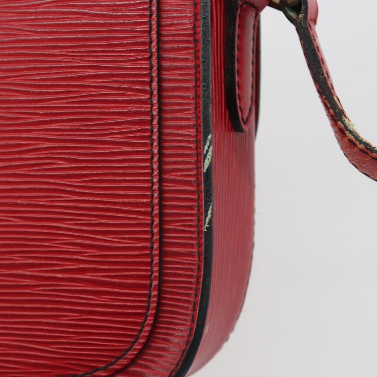 LOUIS VUITTON Epi Saint Cloud PM Shoulder Bag Red M52217 LV Auth 192629