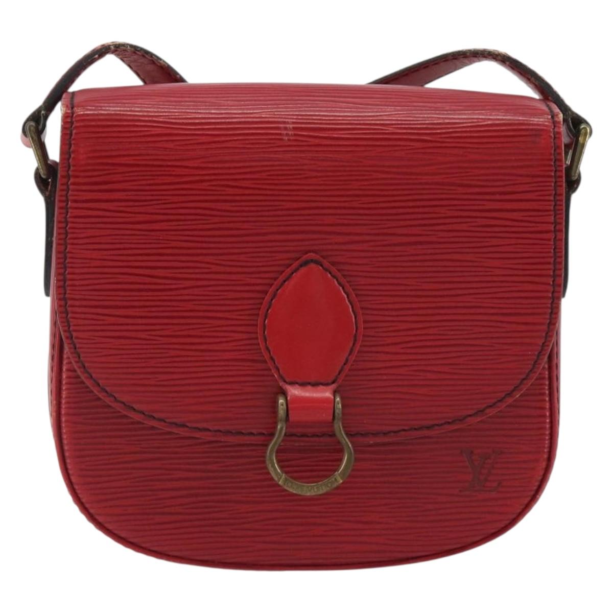 LOUIS VUITTON Epi Saint Cloud PM Shoulder Bag Red M52217 LV Auth 192629