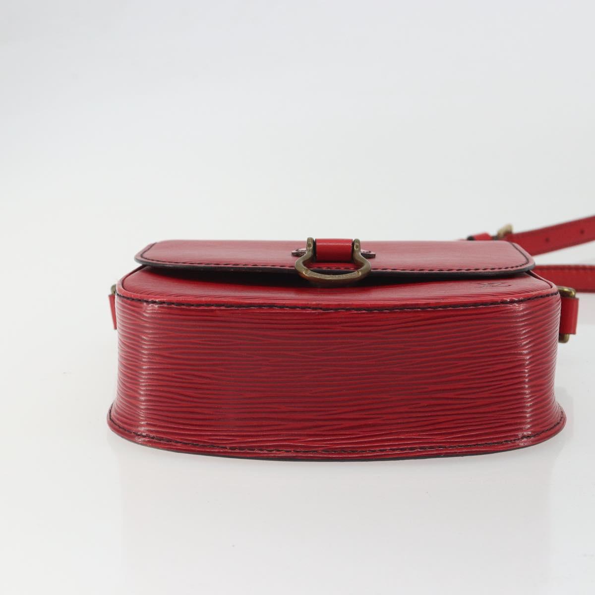 LOUIS VUITTON Epi Saint Cloud PM Shoulder Bag Red M52217 LV Auth 192629
