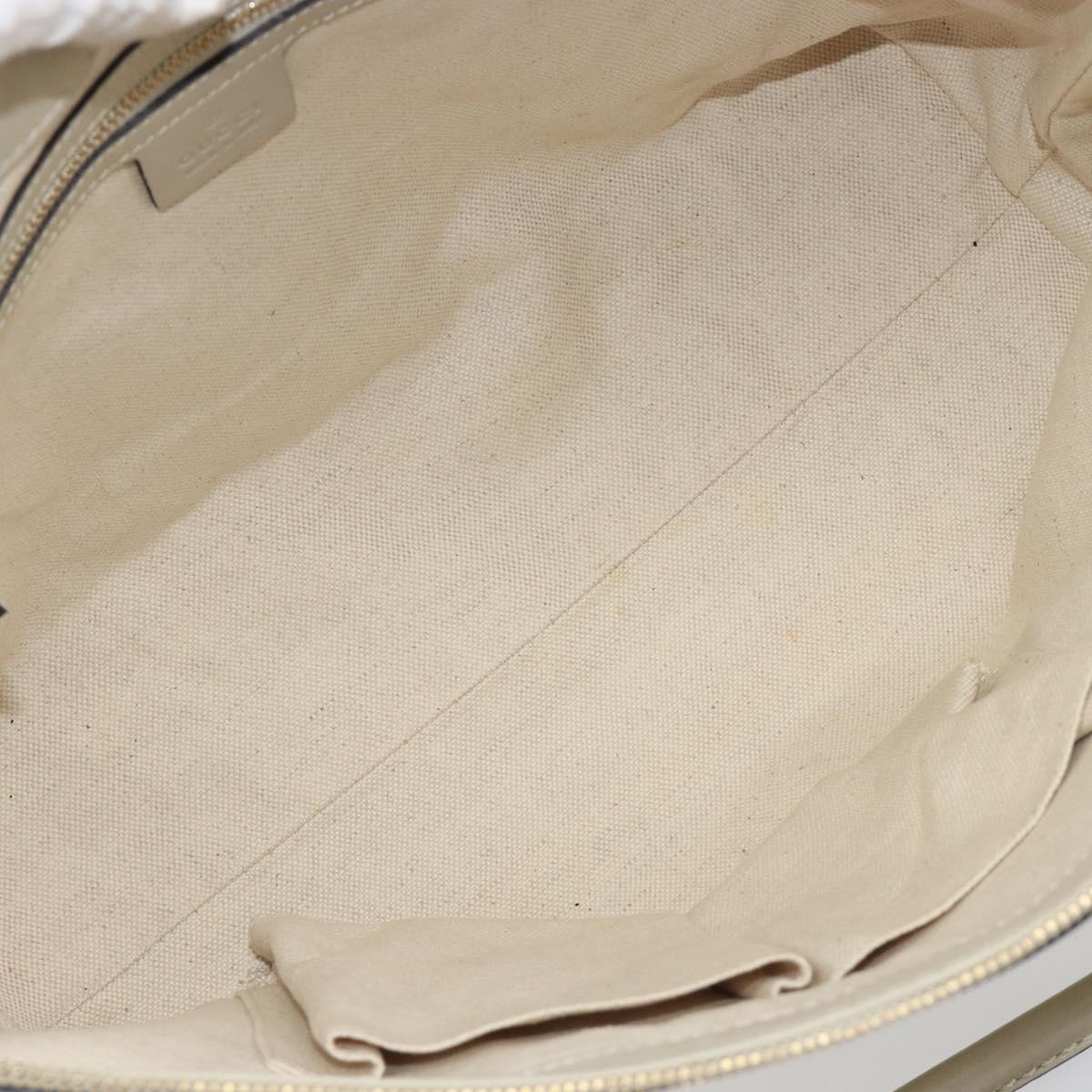 GUCCI GG Canvas Lovely Heart Hand Bag Beige Gold 257069 Auth 192634A