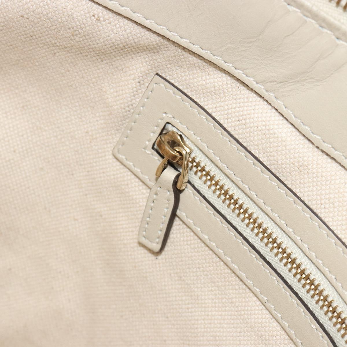 GUCCI GG Canvas Lovely Heart Hand Bag Beige Gold 257069 Auth 192634A