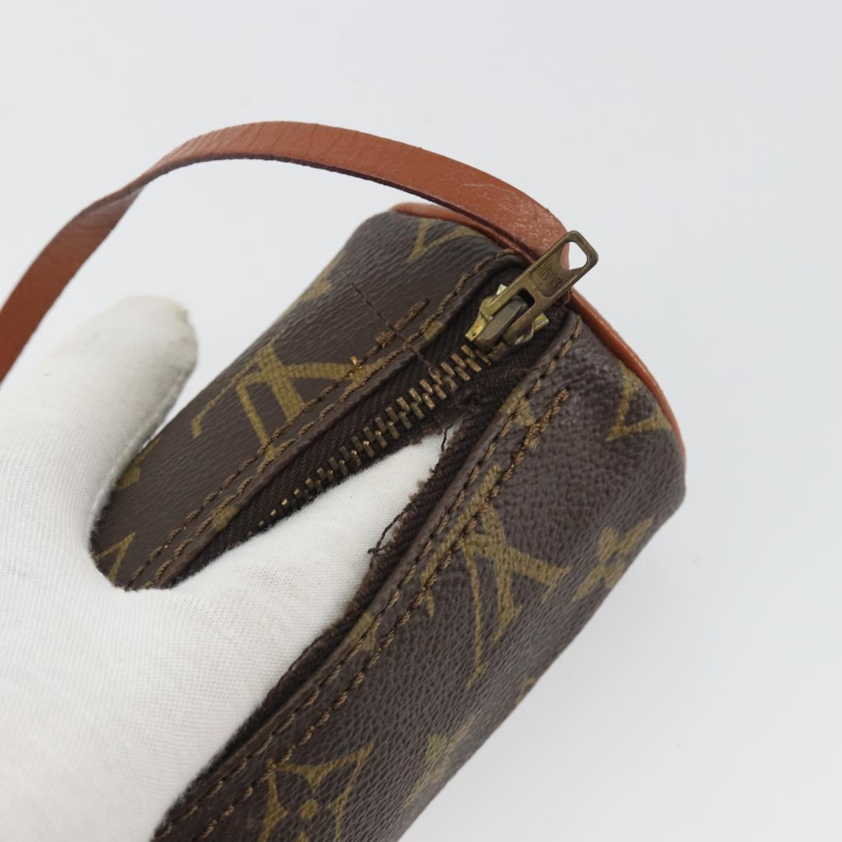 LOUIS VUITTON Monogram Papillon Pouch LV Auth 192642