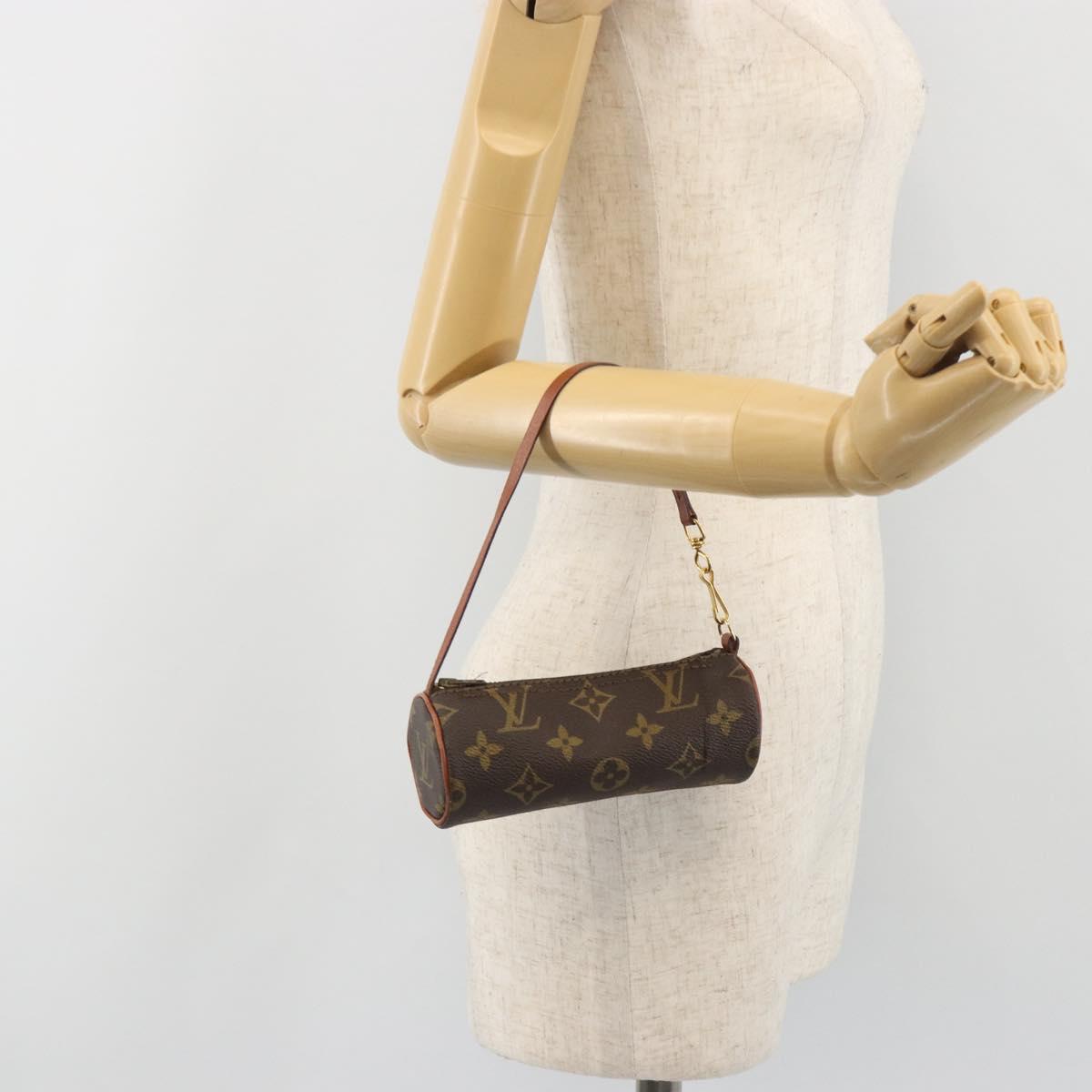 LOUIS VUITTON Monogram Papillon Pouch LV Auth 192642