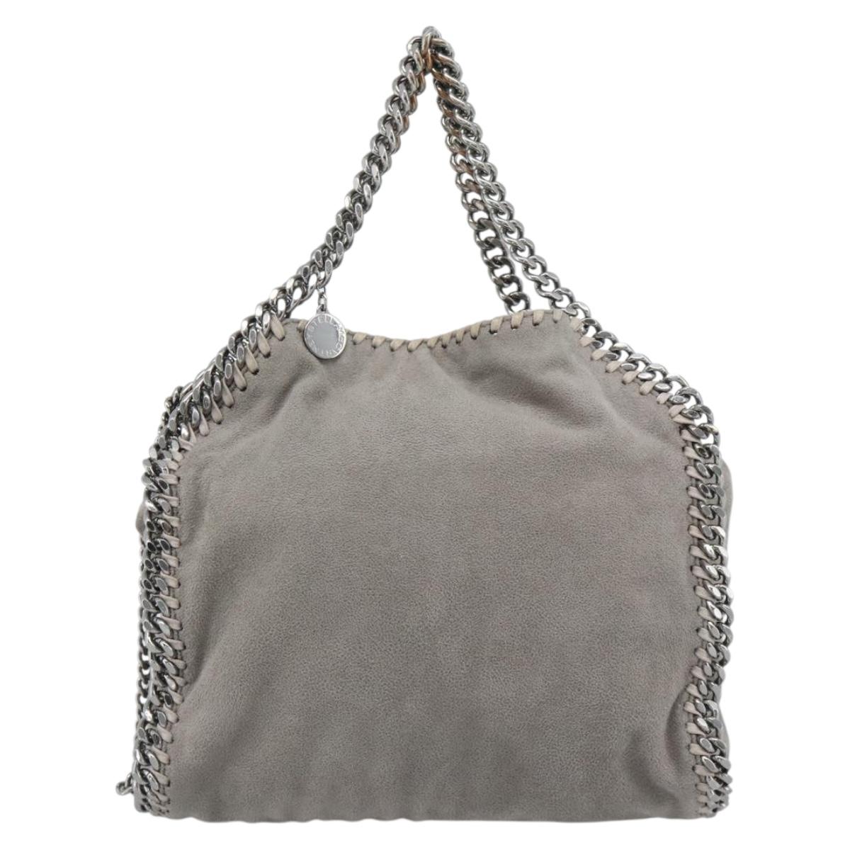 Stella MacCartney Falabella Chain Bag Polyester 2way Gray 495150 Auth 192646A
