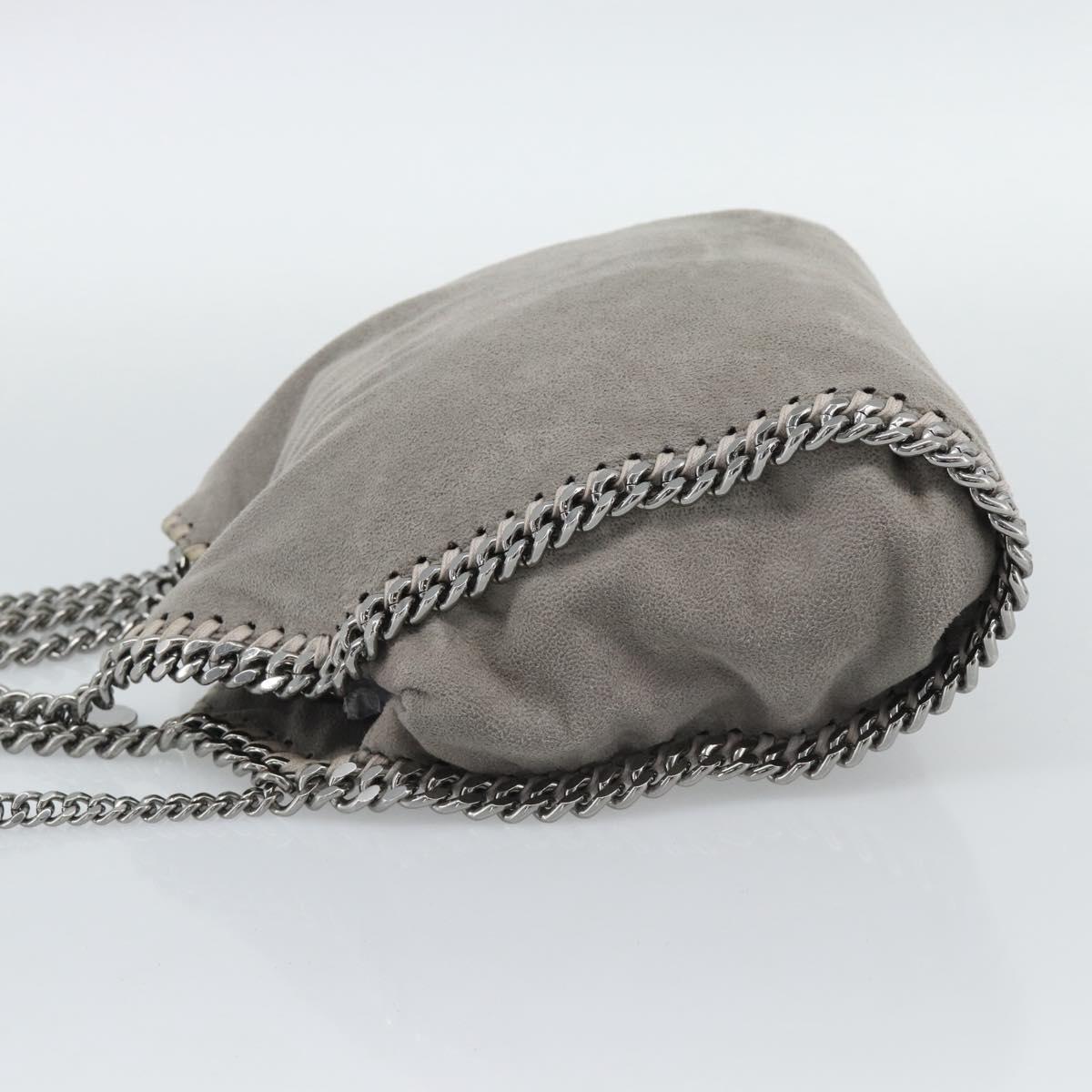 Stella MacCartney Falabella Chain Bag Polyester 2way Gray 495150 Auth 192646A