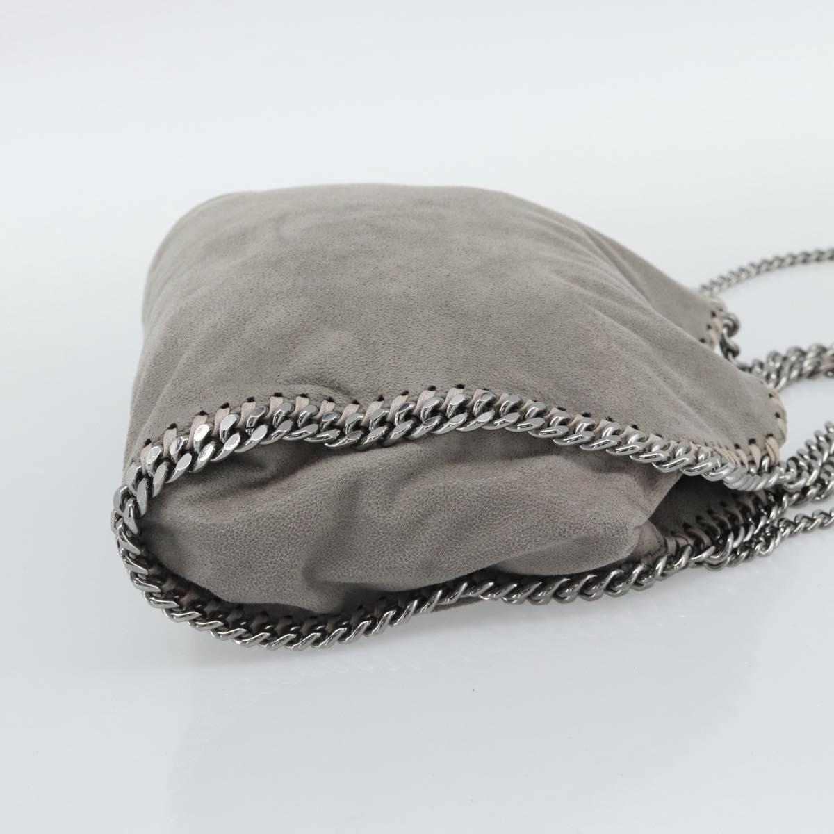 Stella MacCartney Falabella Chain Bag Polyester 2way Gray 495150 Auth 192646A