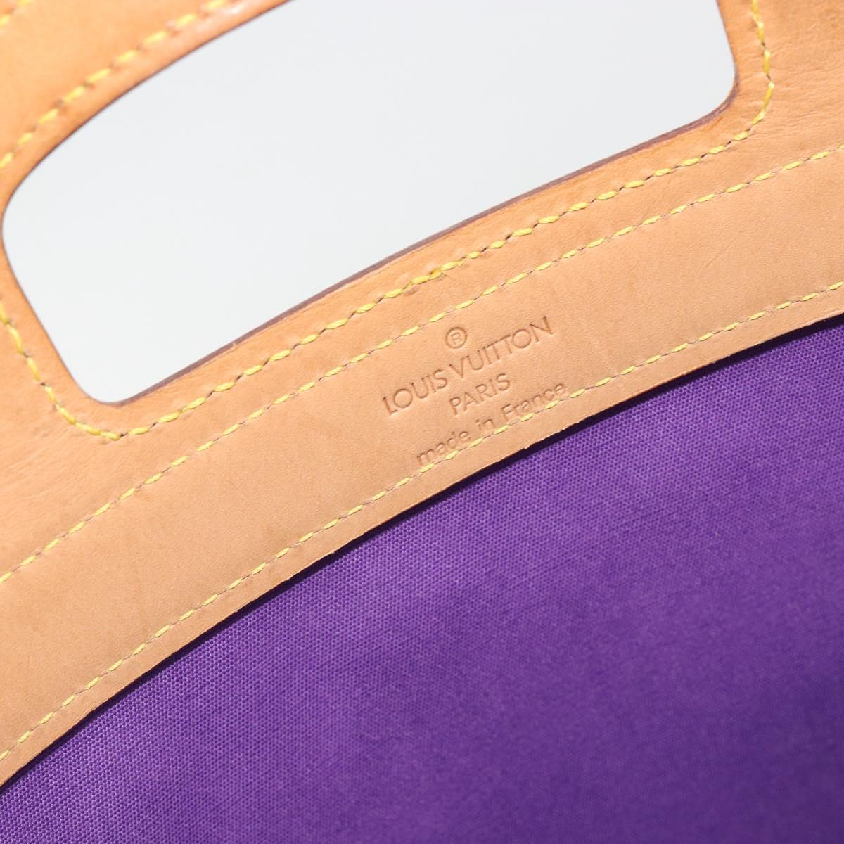 LOUIS VUITTON Monogram Vernis Stanton Tote Bag Purple Viole M91079 Auth 192648
