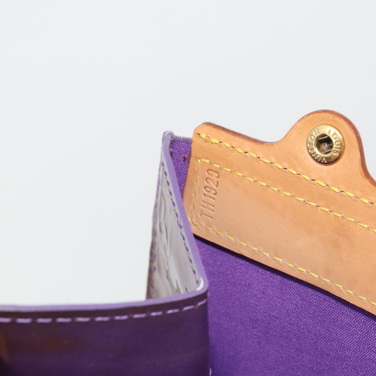LOUIS VUITTON Monogram Vernis Stanton Tote Bag Purple Viole M91079 Auth 192648