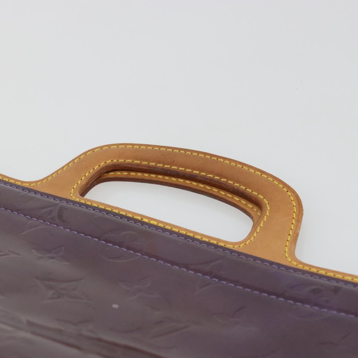 LOUIS VUITTON Monogram Vernis Stanton Tote Bag Purple Viole M91079 Auth 192648