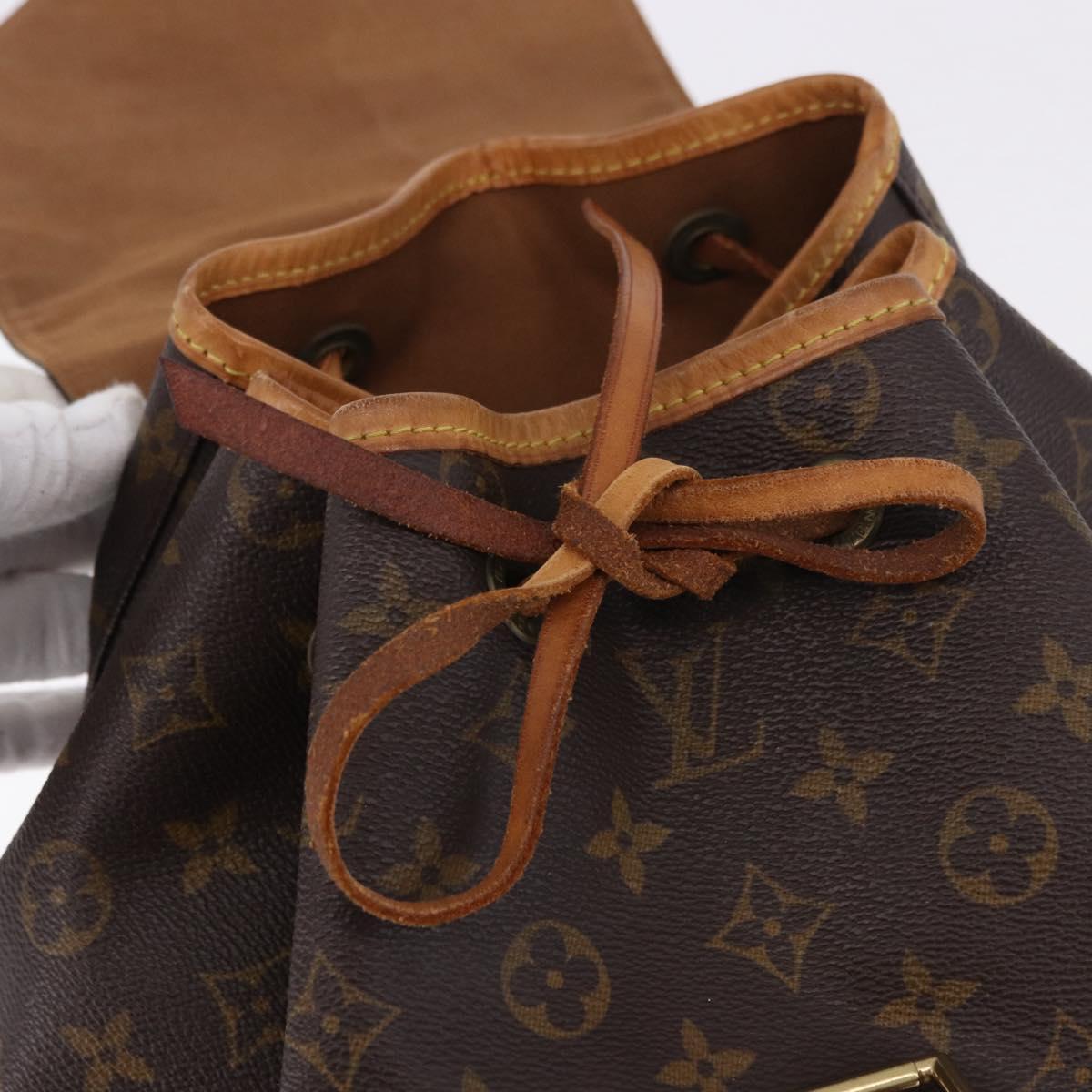 LOUIS VUITTON Monogram Montsouris GM Backpack M51135 LV Auth 192651A