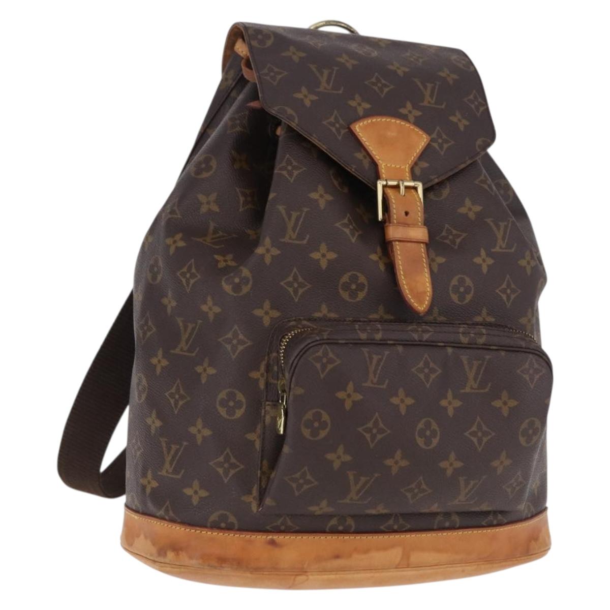 LOUIS VUITTON Monogram Montsouris GM Backpack M51135 LV Auth 192651A