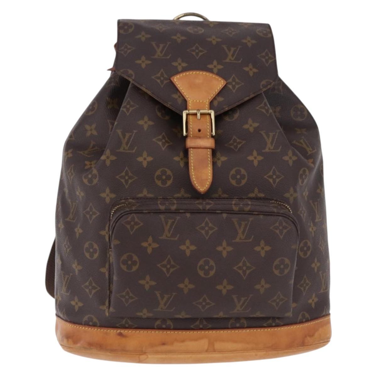 LOUIS VUITTON Monogram Montsouris GM Backpack M51135 LV Auth 192651A