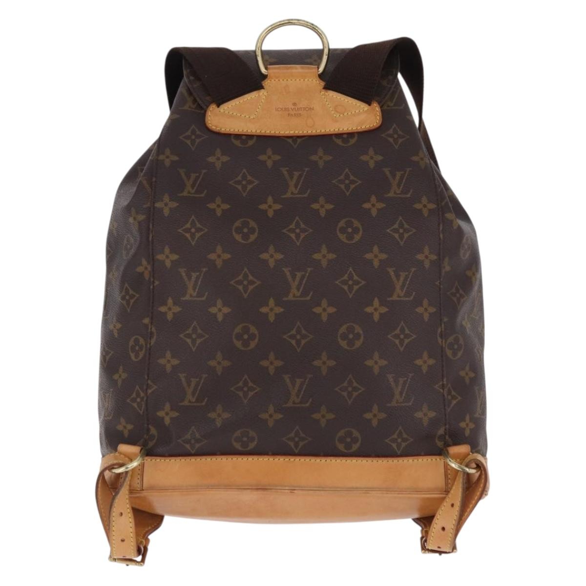 LOUIS VUITTON Monogram Montsouris GM Backpack M51135 LV Auth 192651A