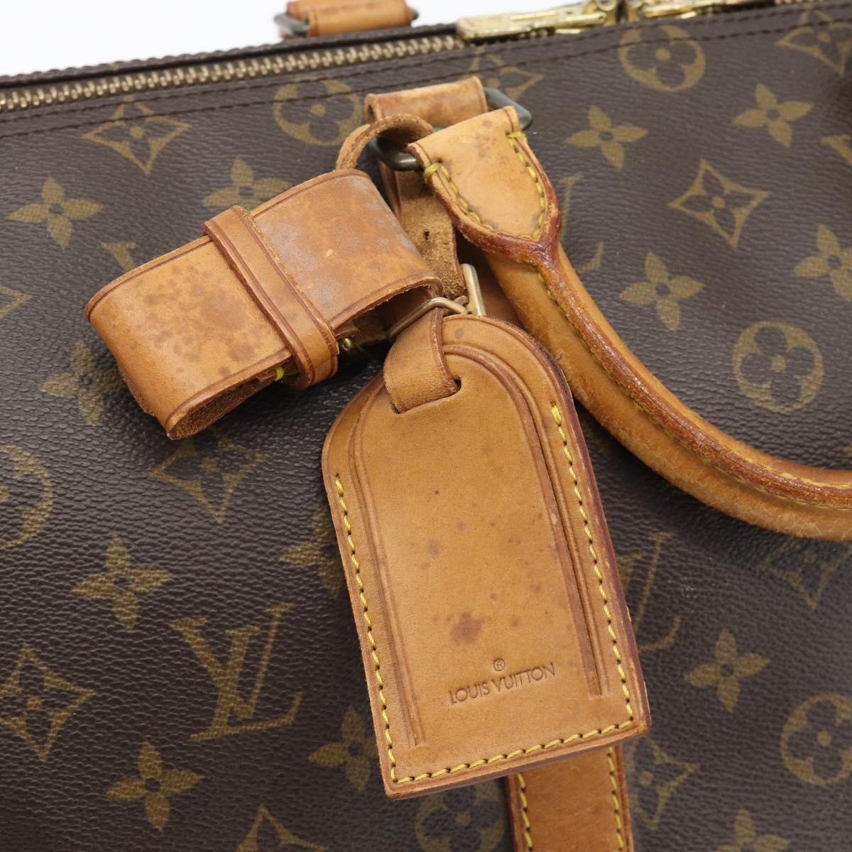 LOUIS VUITTON Monogram Keepall 50 Boston Bag M41426 LV Auth 192652
