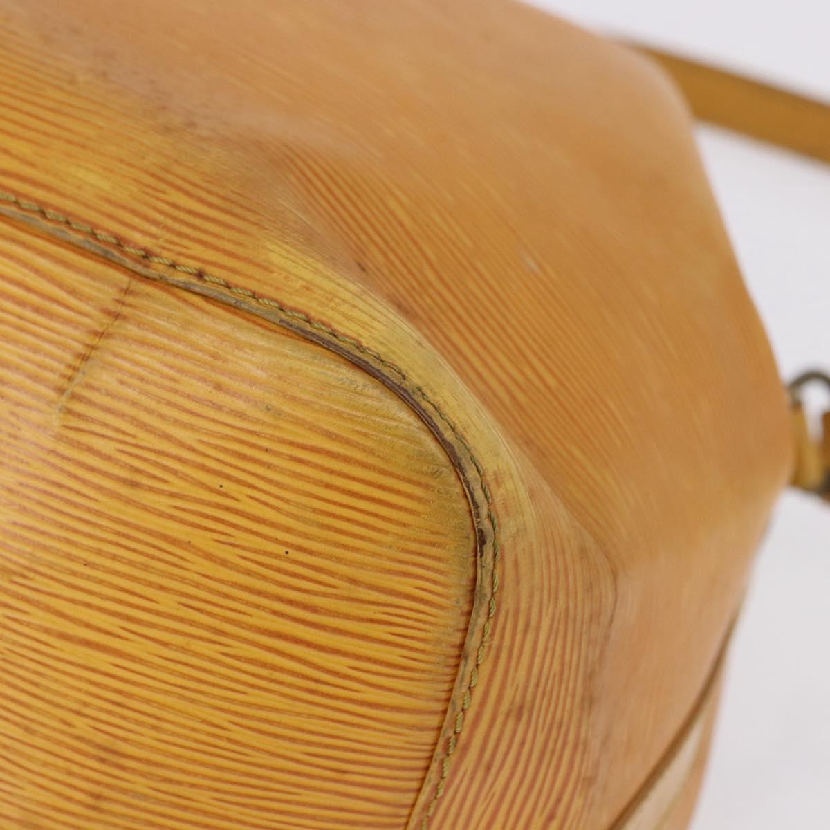 LOUIS VUITTON Epi Petit Noe Shoulder Bag Yellow M44109 LV Auth 192667