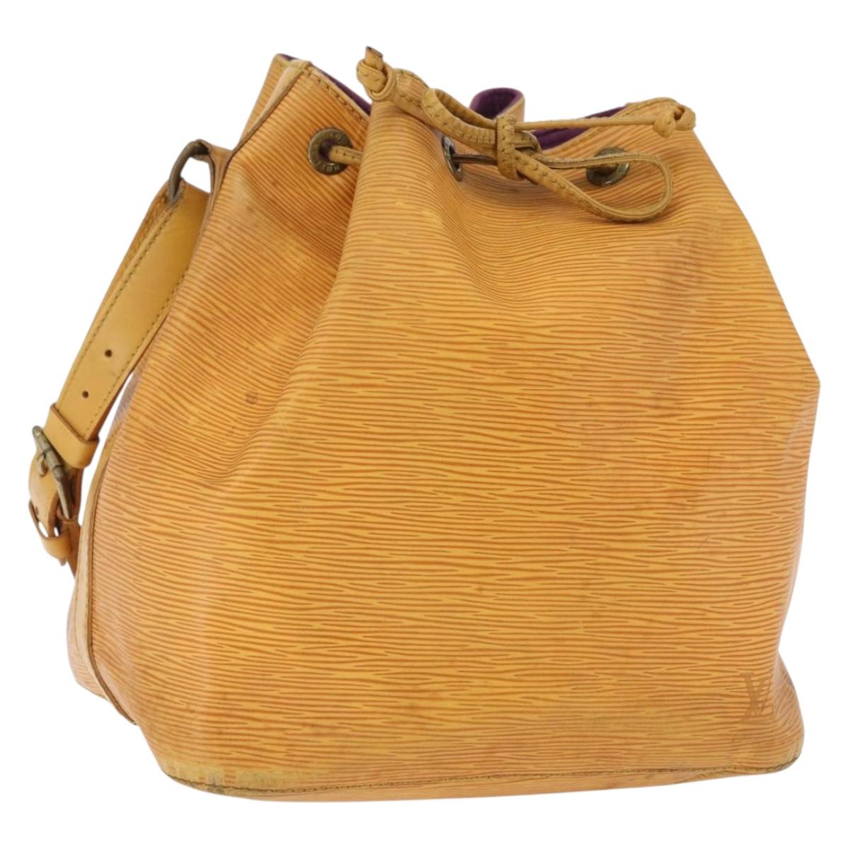 LOUIS VUITTON Epi Petit Noe Shoulder Bag Yellow M44109 LV Auth 192667