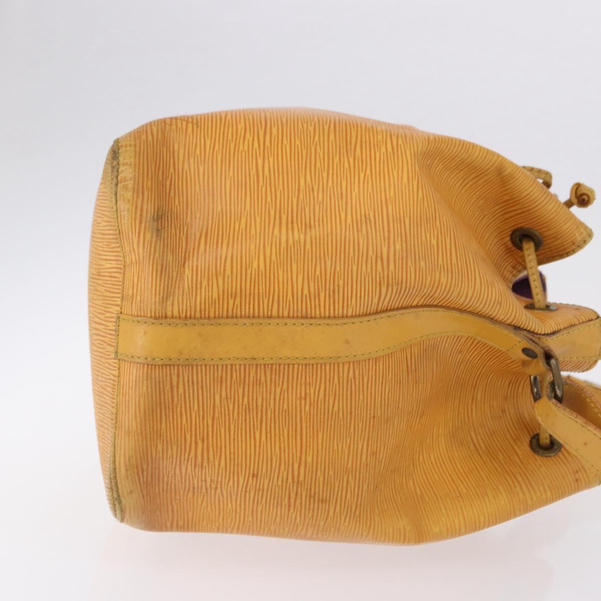 LOUIS VUITTON Epi Petit Noe Shoulder Bag Yellow M44109 LV Auth 192667