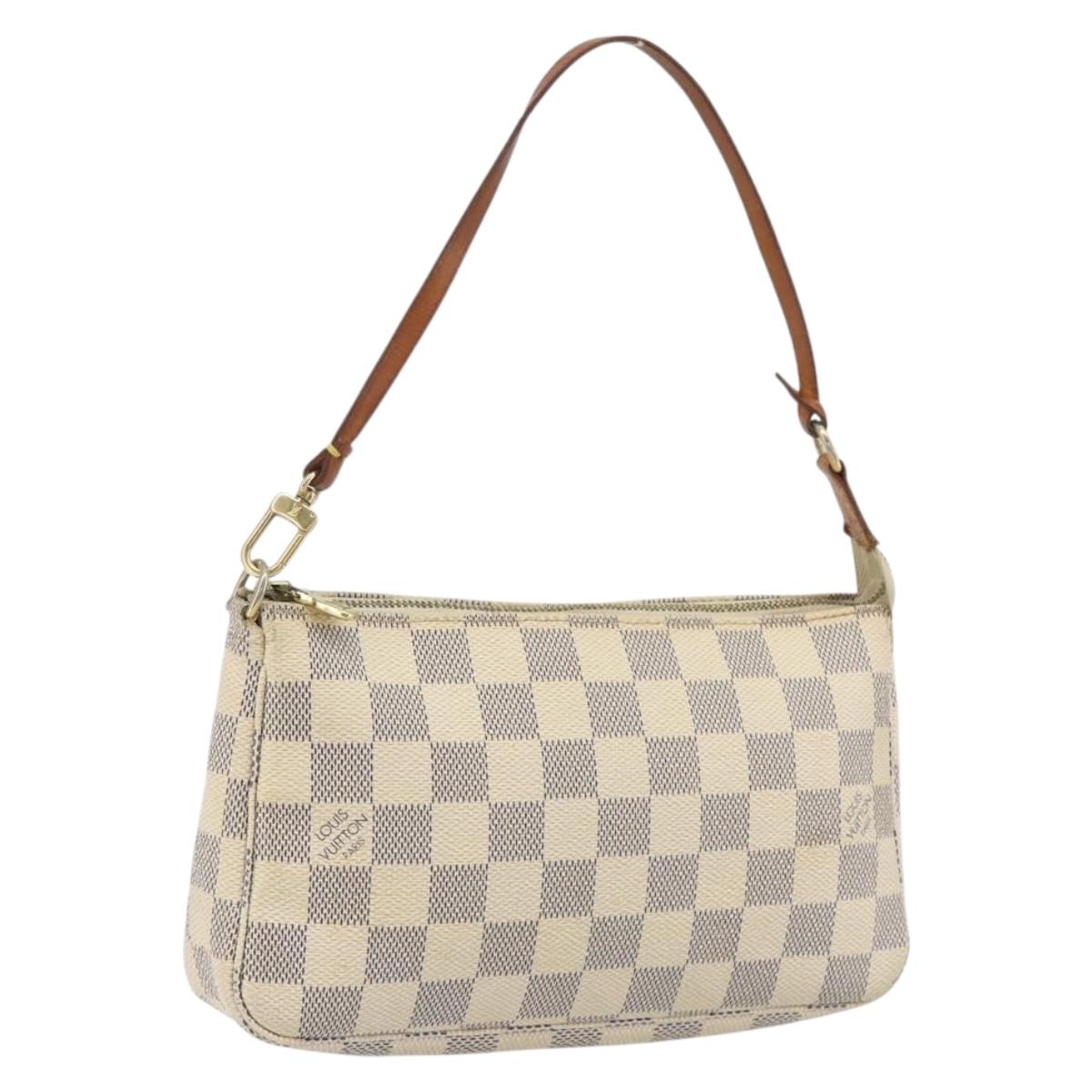 LOUIS VUITTON Damier Azur Pochette Accessoires Pouch N51986 LV Auth 192671A