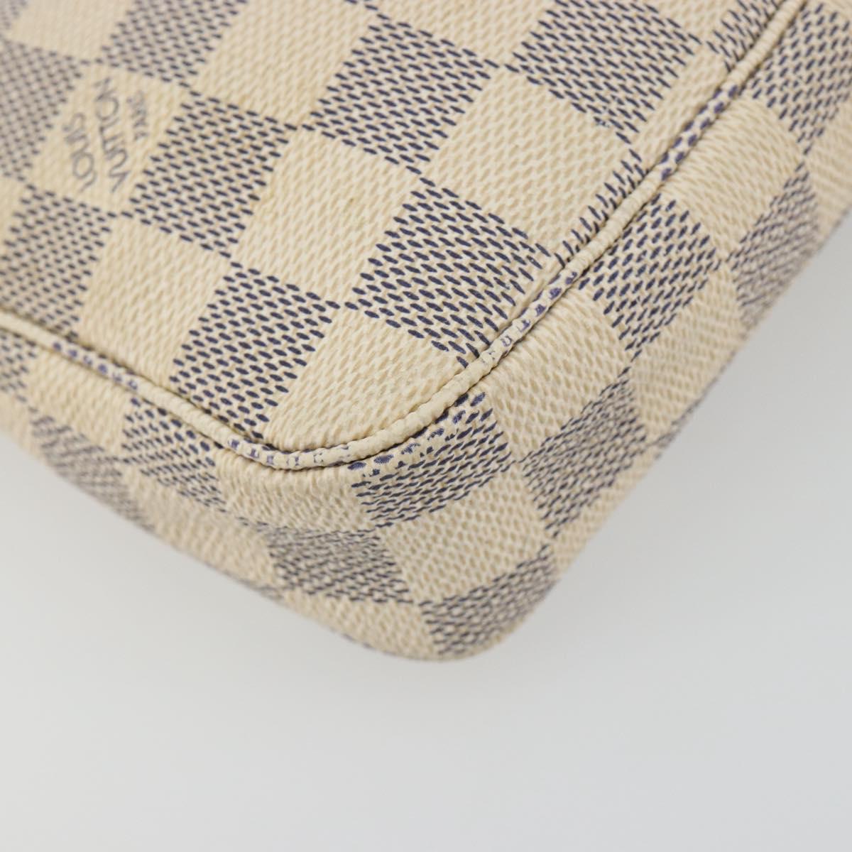 LOUIS VUITTON Damier Azur Pochette Accessoires Pouch N51986 LV Auth 192671A