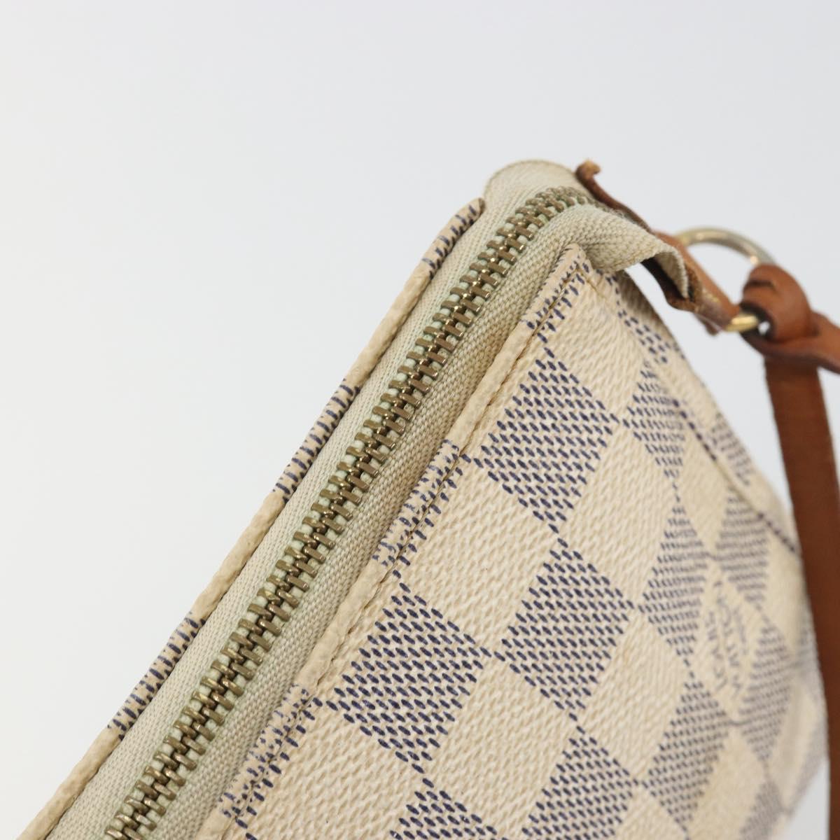 LOUIS VUITTON Damier Azur Pochette Accessoires Pouch N51986 LV Auth 192671A