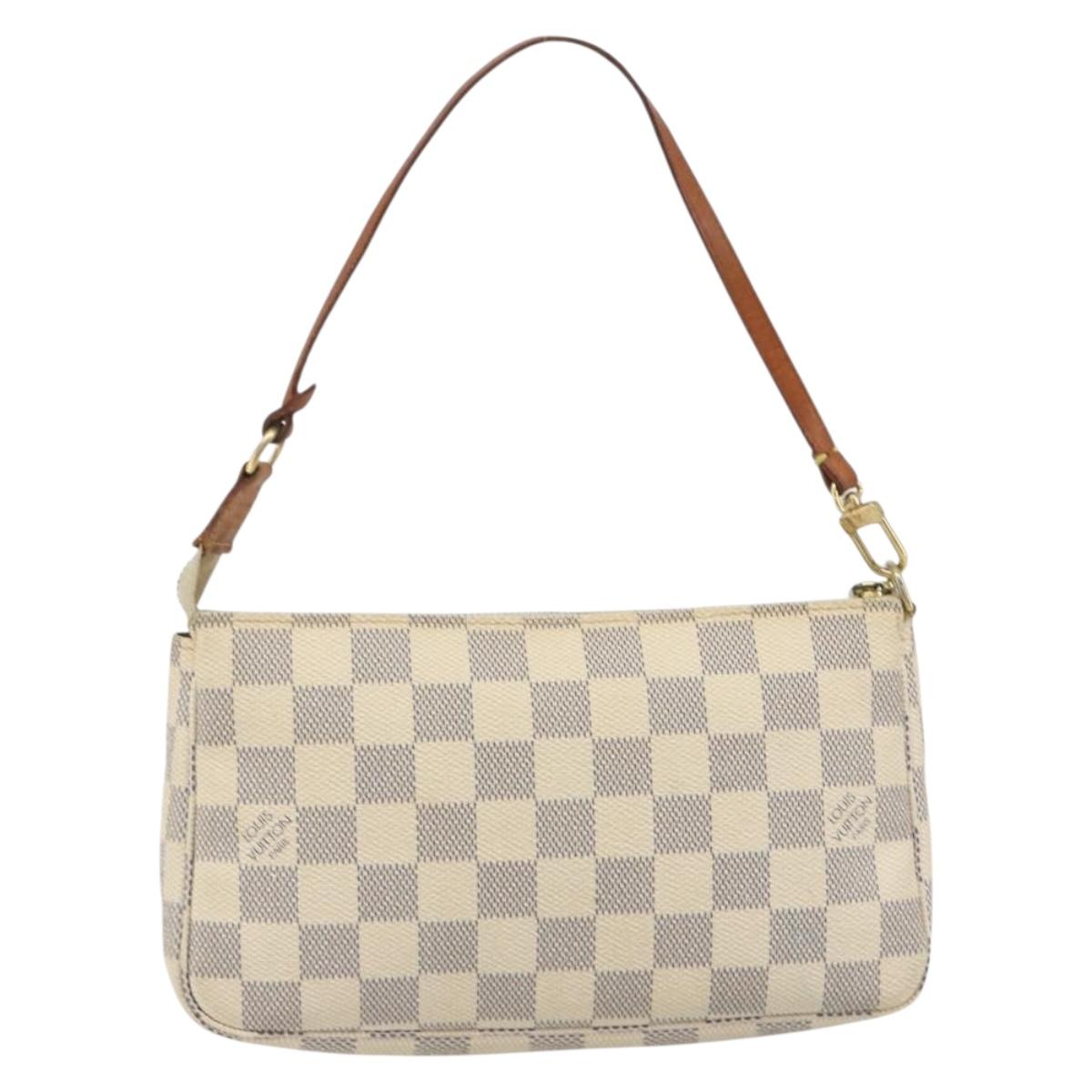 LOUIS VUITTON Damier Azur Pochette Accessoires Pouch N51986 LV Auth 192671A