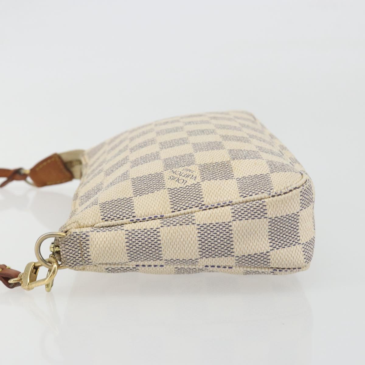 LOUIS VUITTON Damier Azur Pochette Accessoires Pouch N51986 LV Auth 192671A