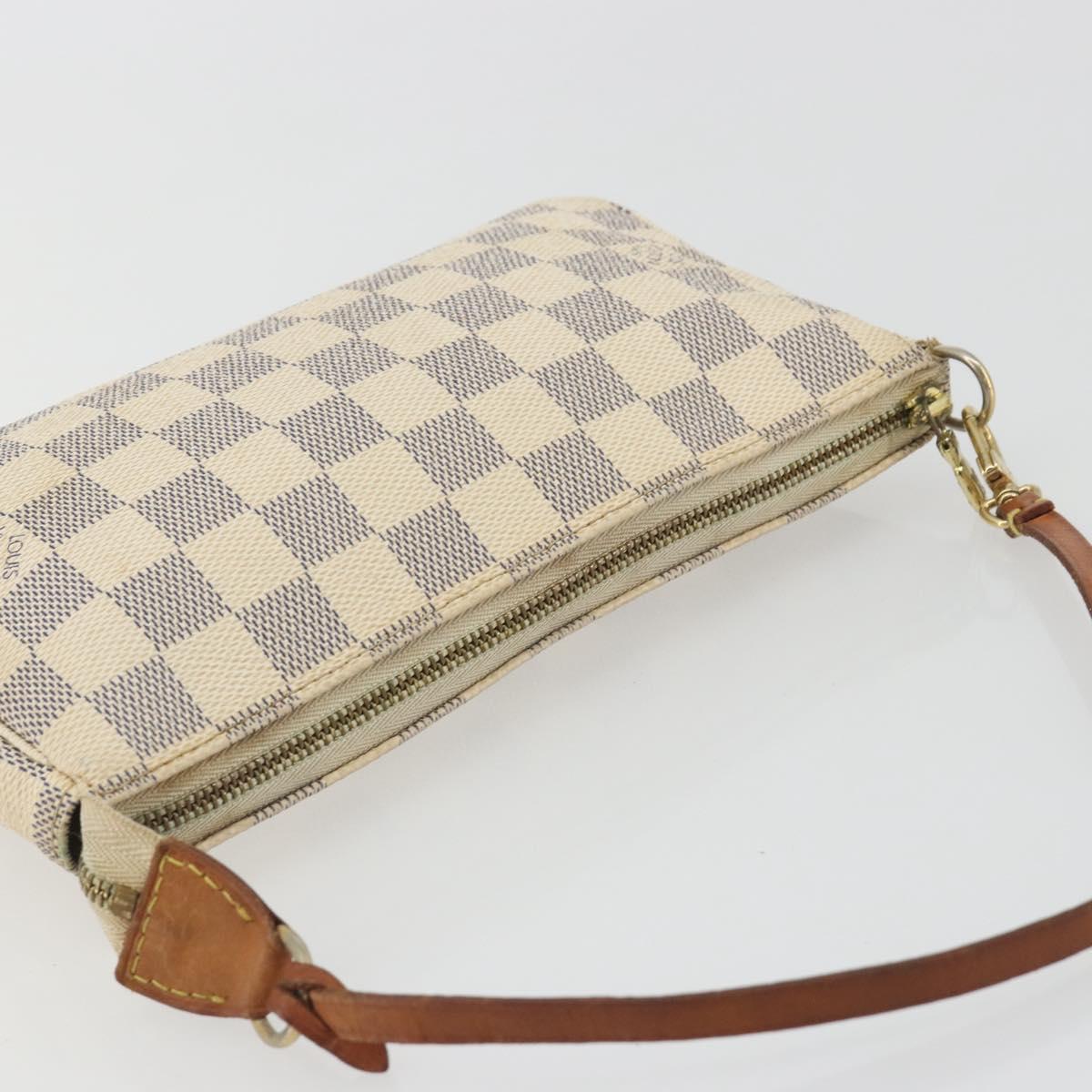 LOUIS VUITTON Damier Azur Pochette Accessoires Pouch N51986 LV Auth 192671A