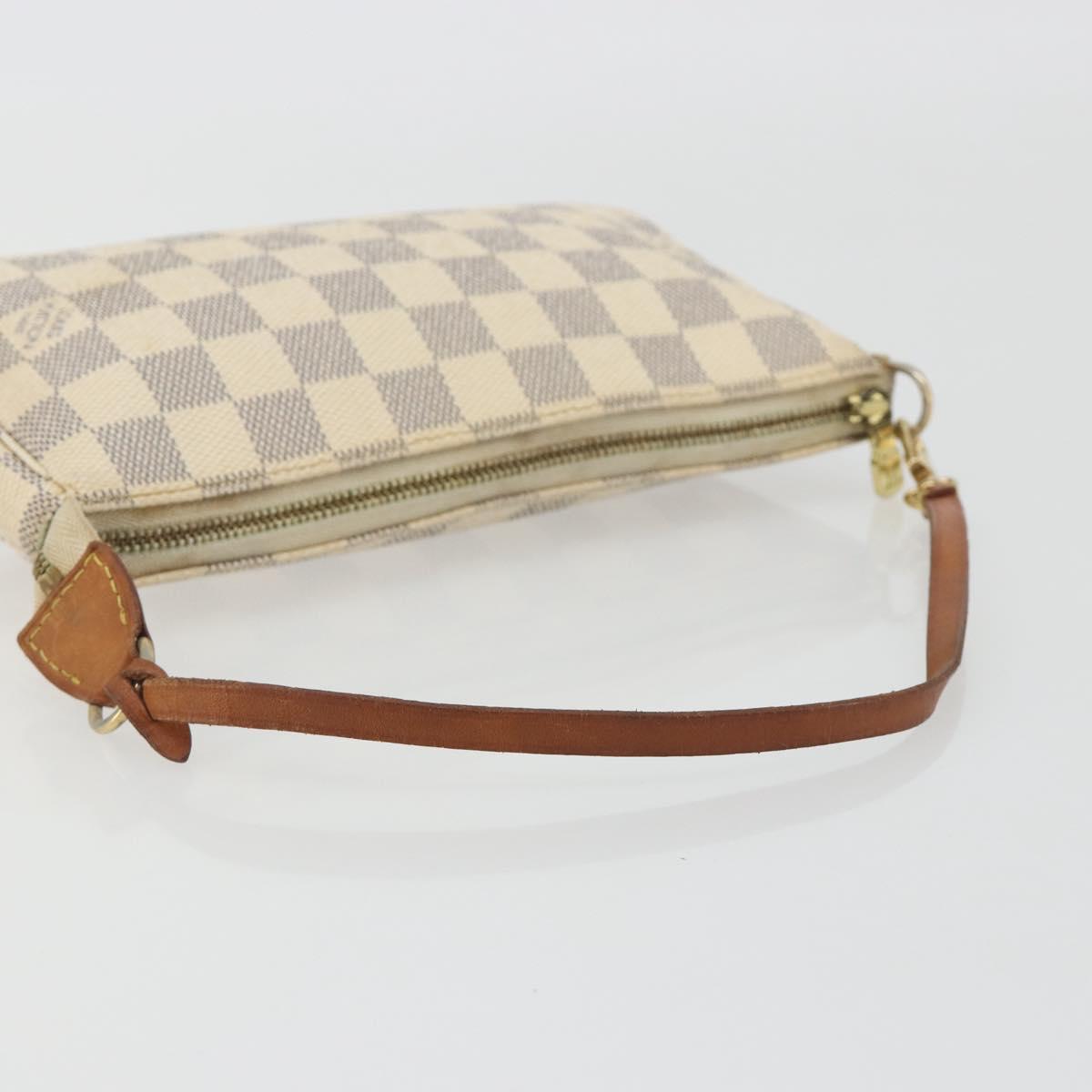 LOUIS VUITTON Damier Azur Pochette Accessoires Pouch N51986 LV Auth 192671A