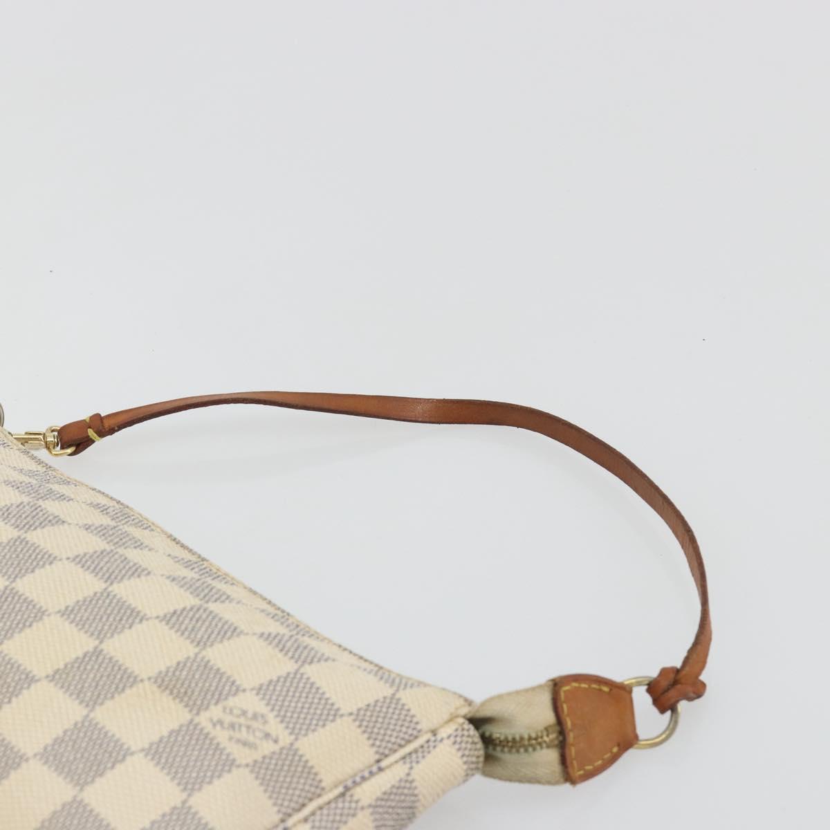 LOUIS VUITTON Damier Azur Pochette Accessoires Pouch N51986 LV Auth 192671A