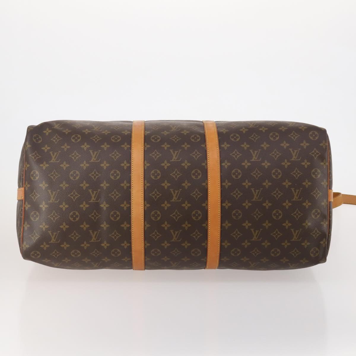 LOUIS VUITTON Monogram Keepall Bandouliere 60 Boston Bag M41412 LV Auth 192672A