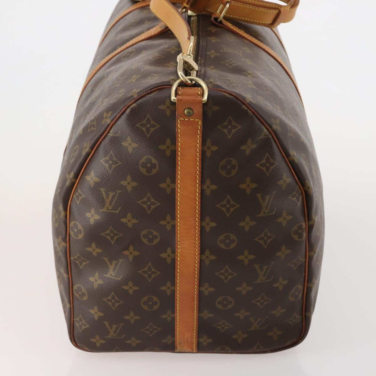 LOUIS VUITTON Monogram Keepall Bandouliere 60 Boston Bag M41412 LV Auth 192672A