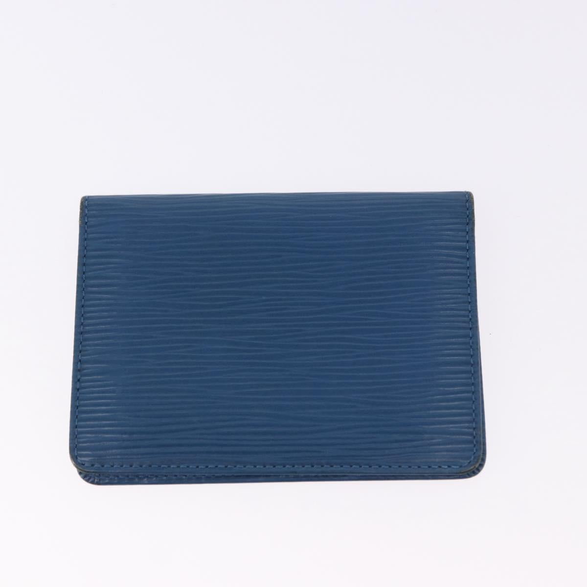 LOUIS VUITTON Epi Day Planner Cover 4 Set Blue Black Green LV Auth 192684