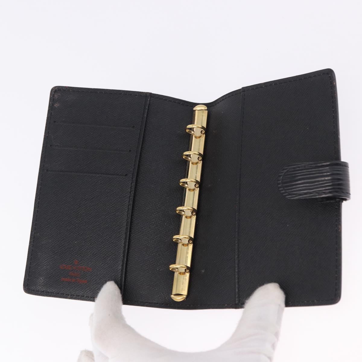 LOUIS VUITTON Epi Day Planner Cover 4 Set Blue Black Green LV Auth 192684