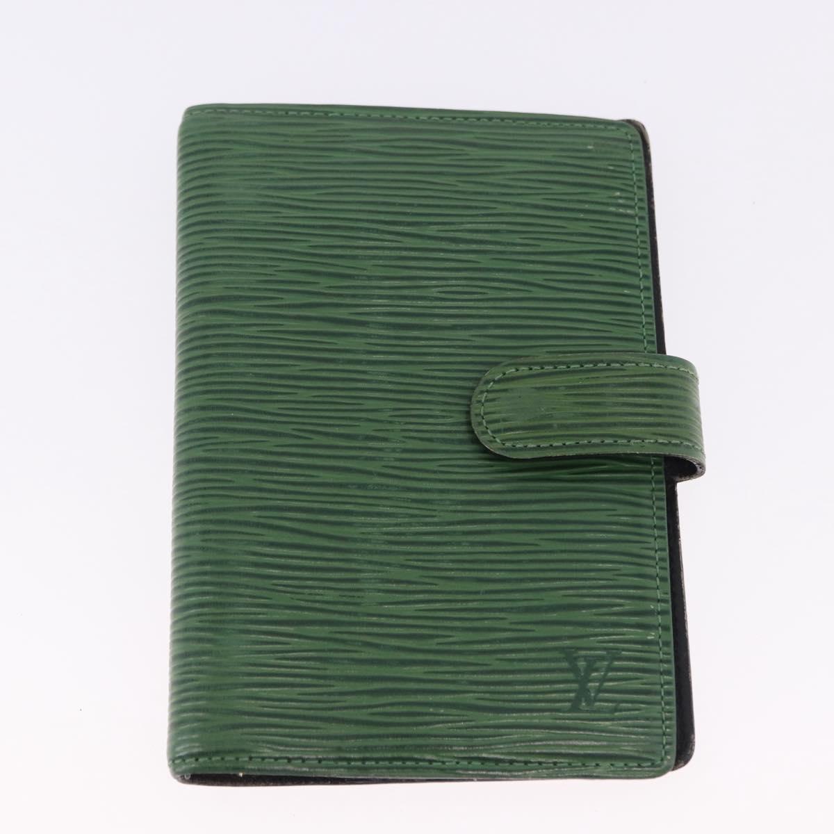 LOUIS VUITTON Epi Day Planner Cover 4 Set Blue Black Green LV Auth 192684