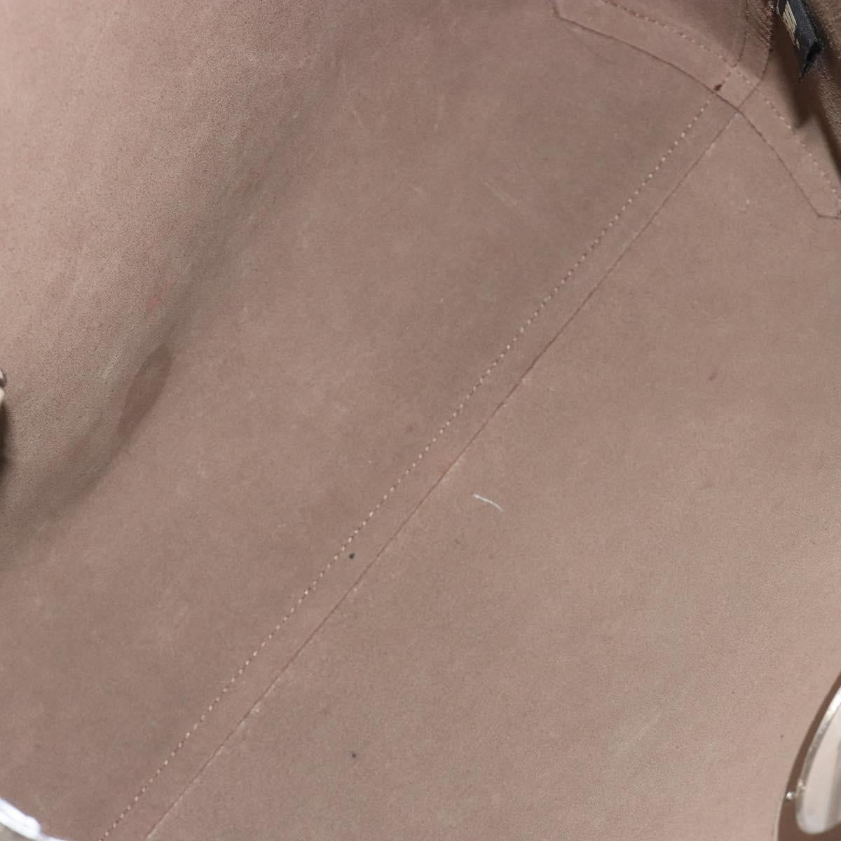 FENDI F's Tote Bag Leather Gray 8BH348 Auth 192696A