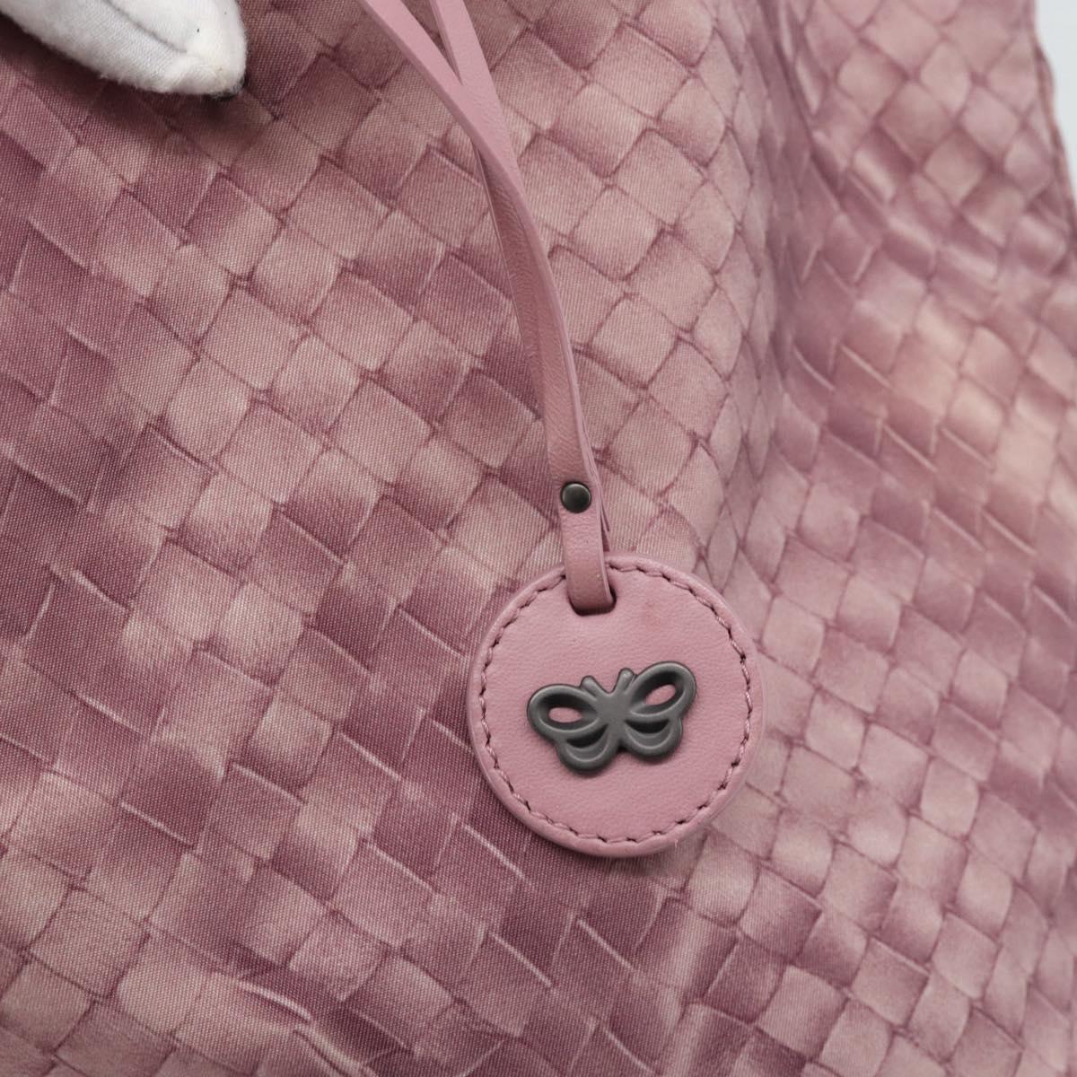 BOTTEGA VENETA INTRECCIATO Tote Bag Nylon Pink Auth 192712A
