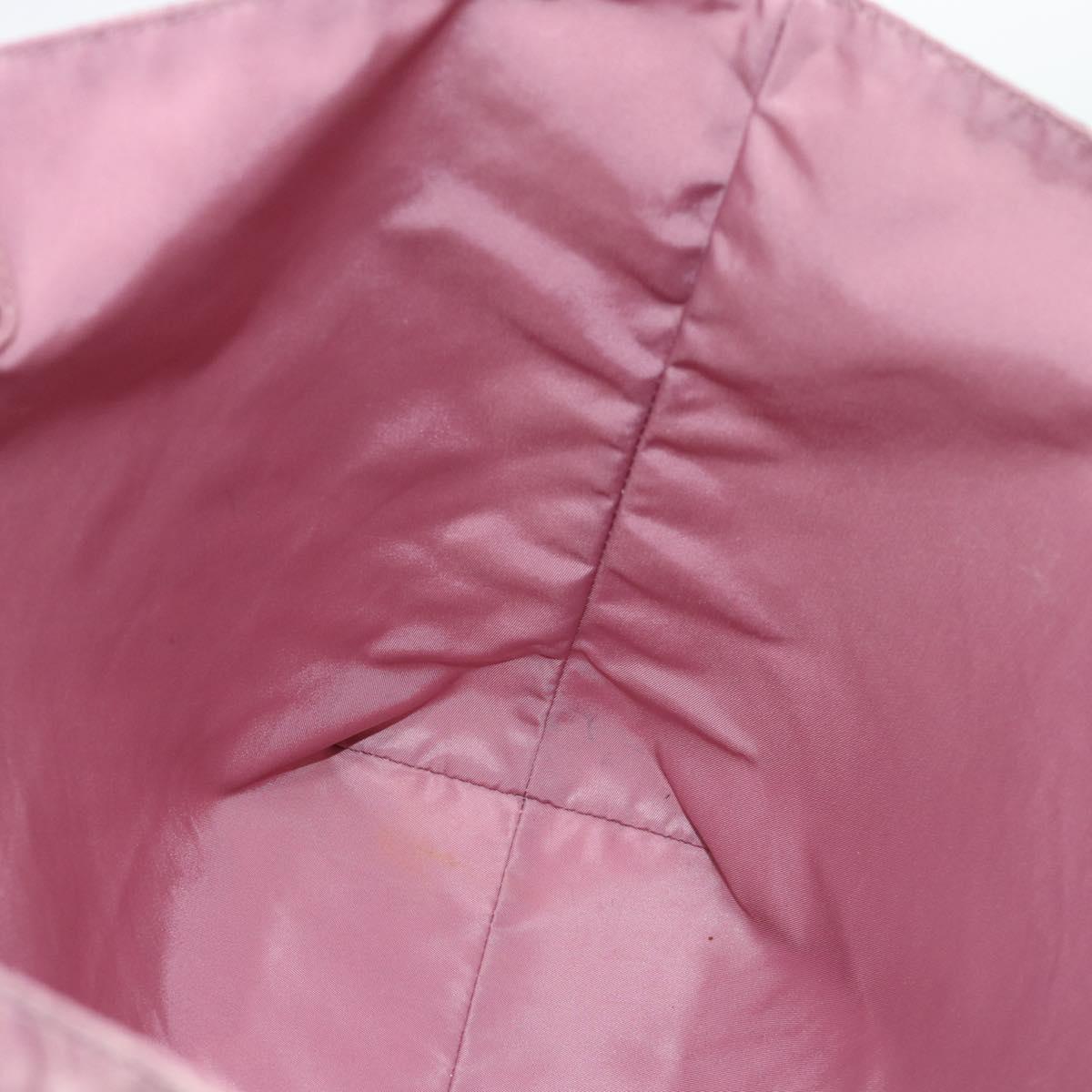 BOTTEGA VENETA INTRECCIATO Tote Bag Nylon Pink Auth 192712A