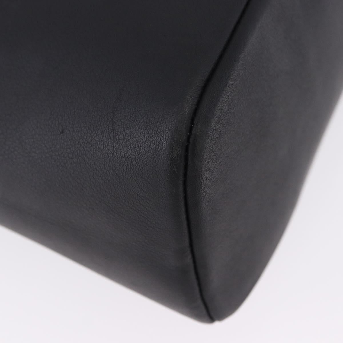 LOEWE Hand Bag Suede Black Auth 192713A