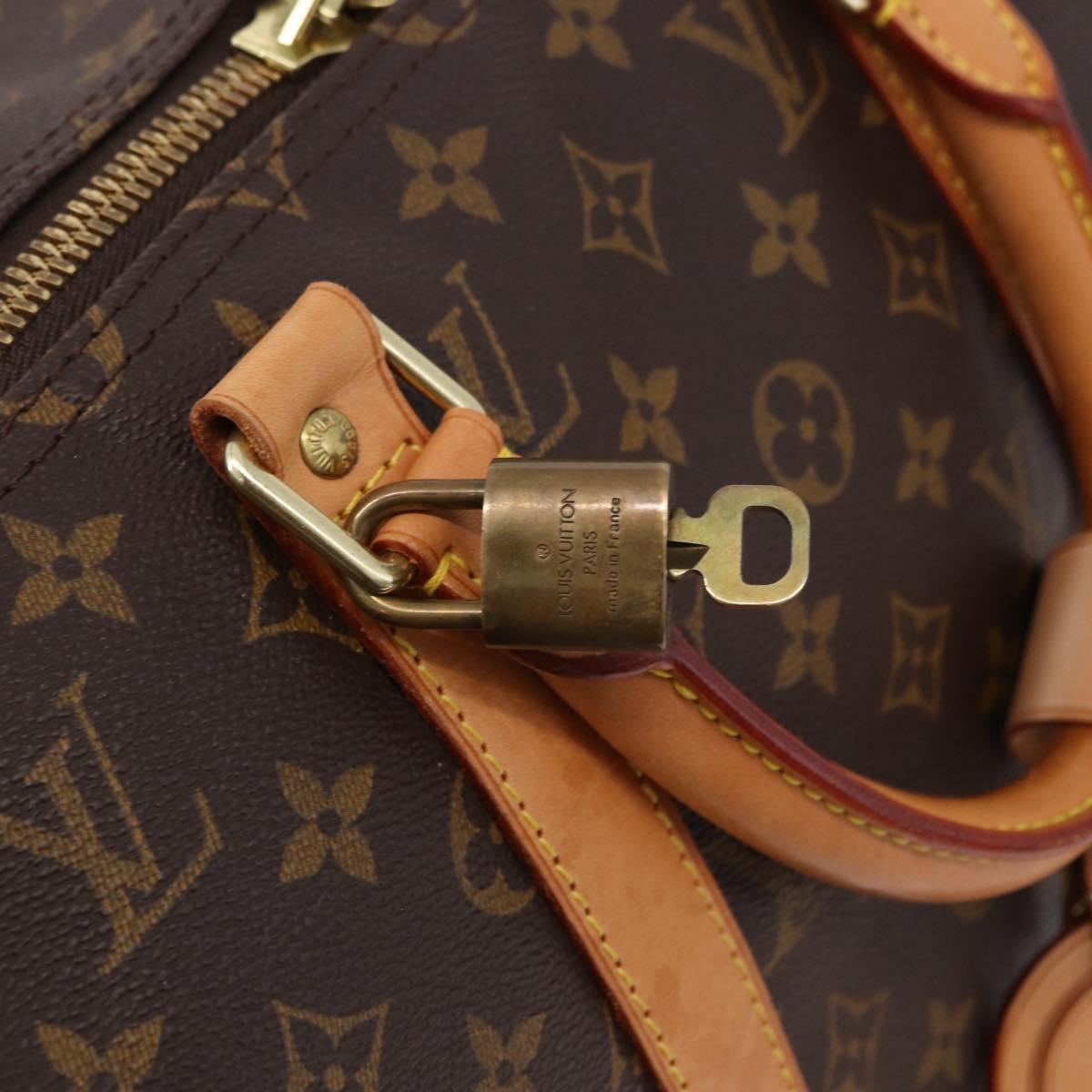 LOUIS VUITTON Monogram Keepall 50 Boston Bag M41426 LV Auth 192721V