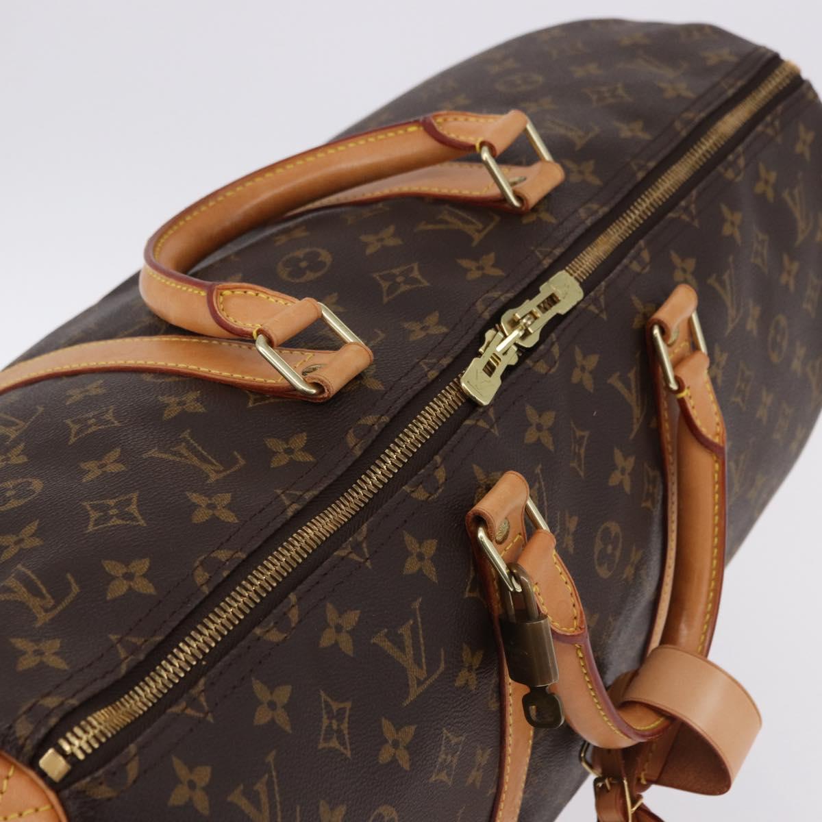 LOUIS VUITTON Monogram Keepall 50 Boston Bag M41426 LV Auth 192721V